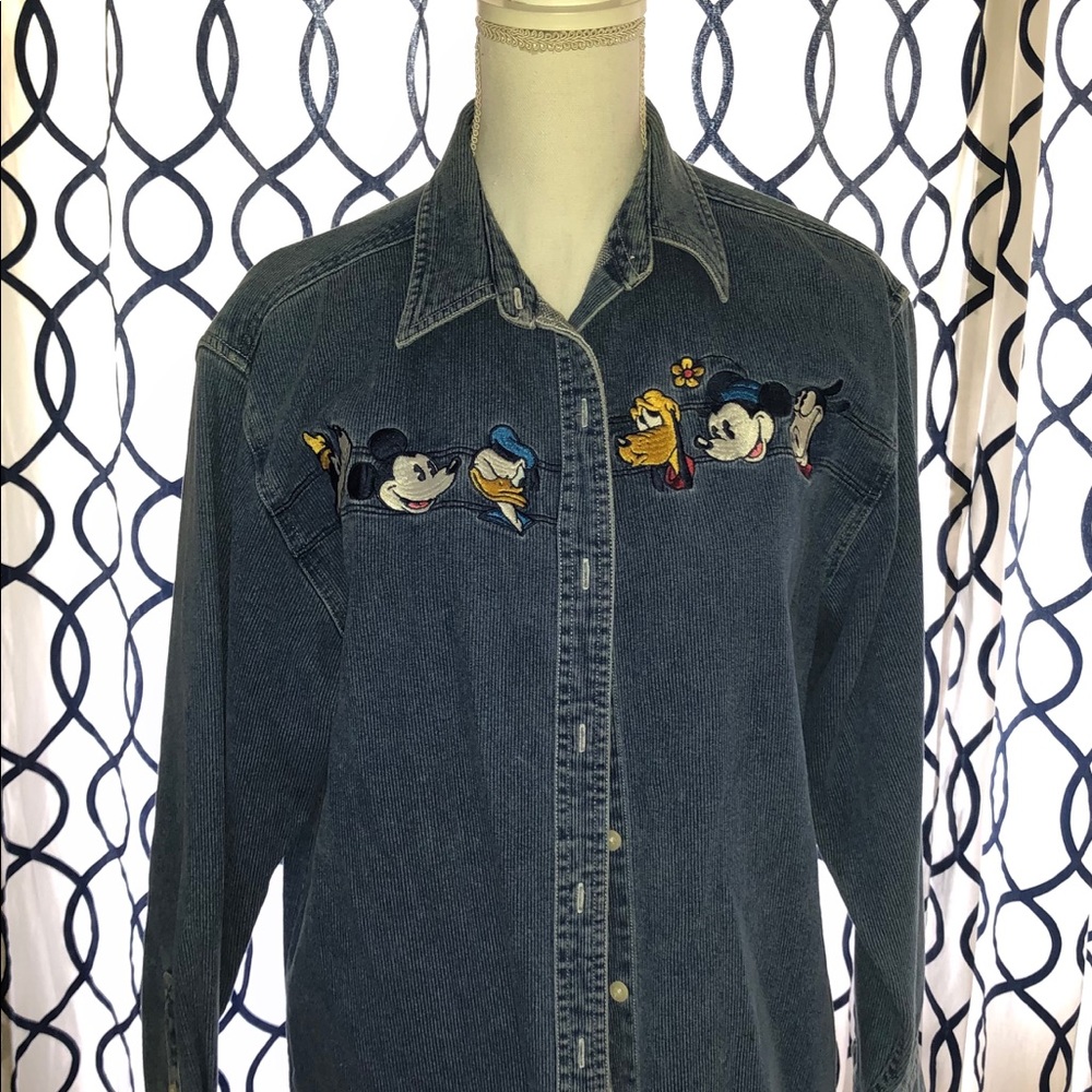 Vintage Mickey Mouse Disney store denim shirt